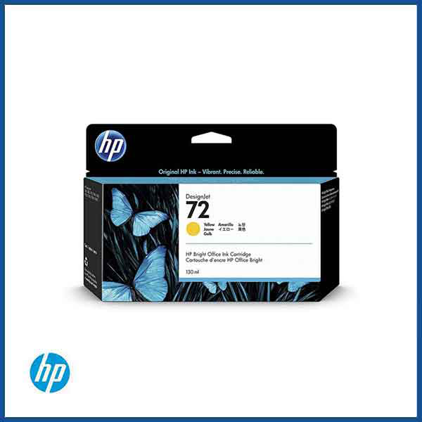 HP 72 C9373A Yellow 130-ml Genuine Ink Cartridge